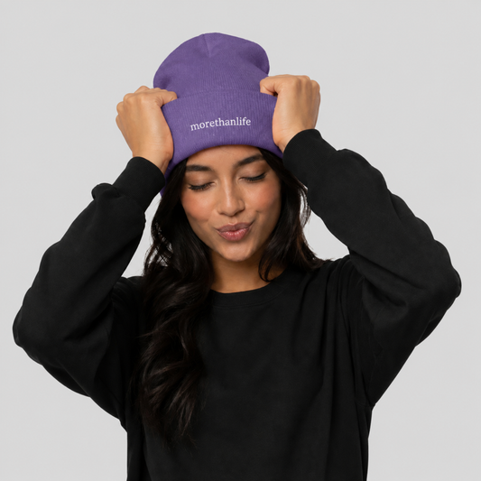 'More than life' Beanie