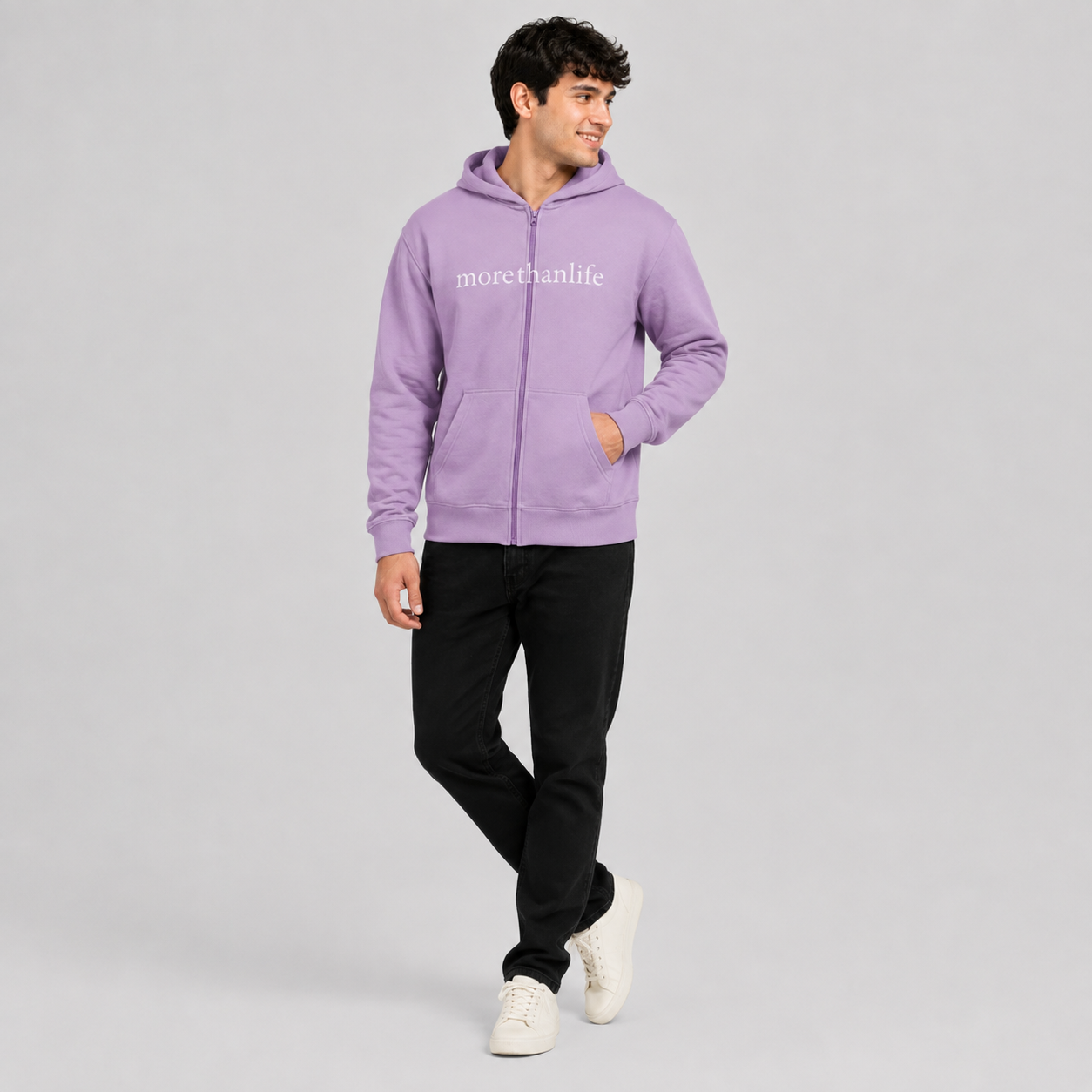 The Original 'More than life' Zip-Up Hoodie