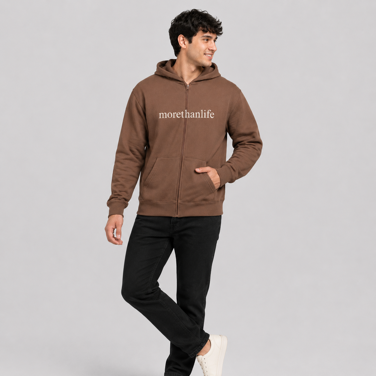The Original 'More than life' Zip-Up Hoodie