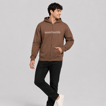 The Original 'More than life' Zip-Up Hoodie